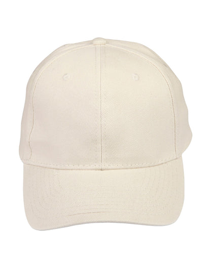 Brushed Cotton Baseball Cap in Natural, front