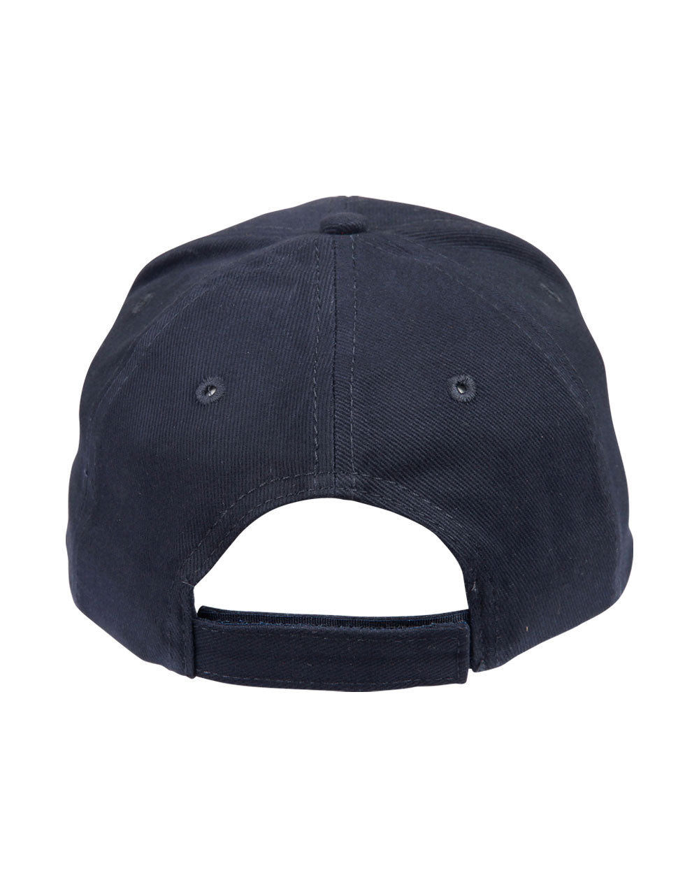 Brushed Cotton Baseball Cap in Navy, back