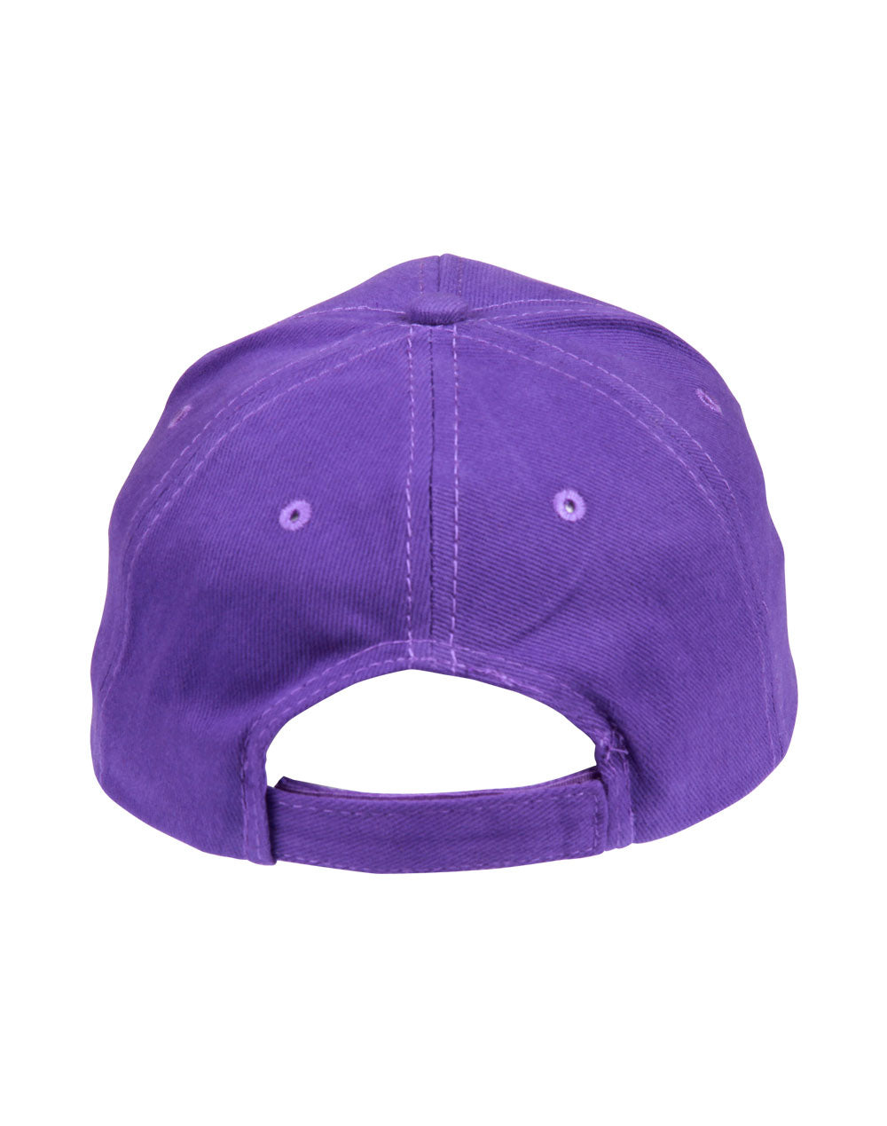 Brushed Cotton Baseball Cap in Purple, back