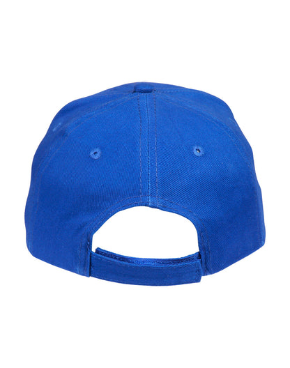 Brushed Cotton Baseball Cap in Royal, back