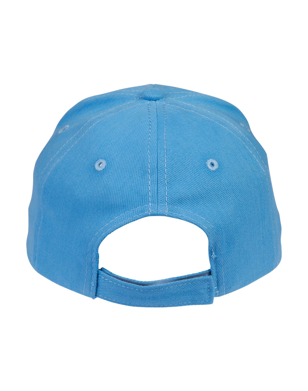 Brushed Cotton Baseball Cap in Sky Blue, back
