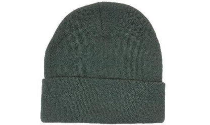 Classic Cuffed Beanie in Bottle Green, front