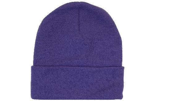 Classic Cuffed Beanie in Purple, front