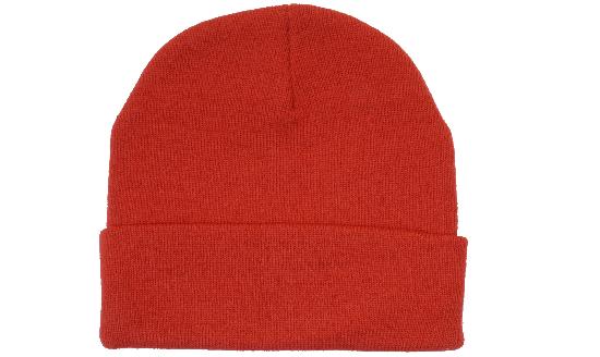 Classic Cuffed Beanie in Red, front