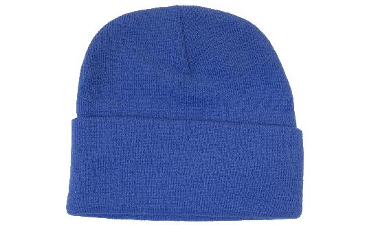 Classic Cuffed Beanie in Royal, front