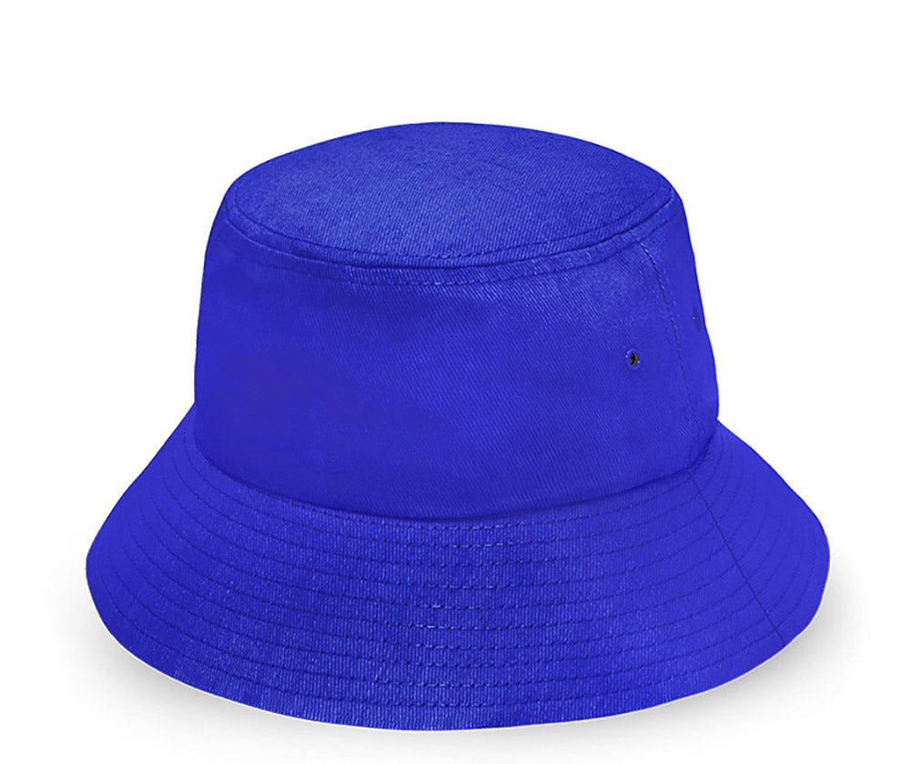 Cotton Bucket Hat in Royal, front