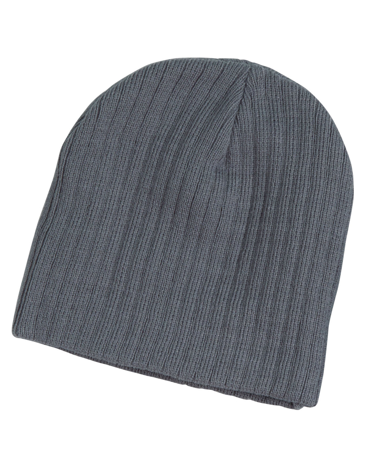 Cable Knit Beanie in Grey, front