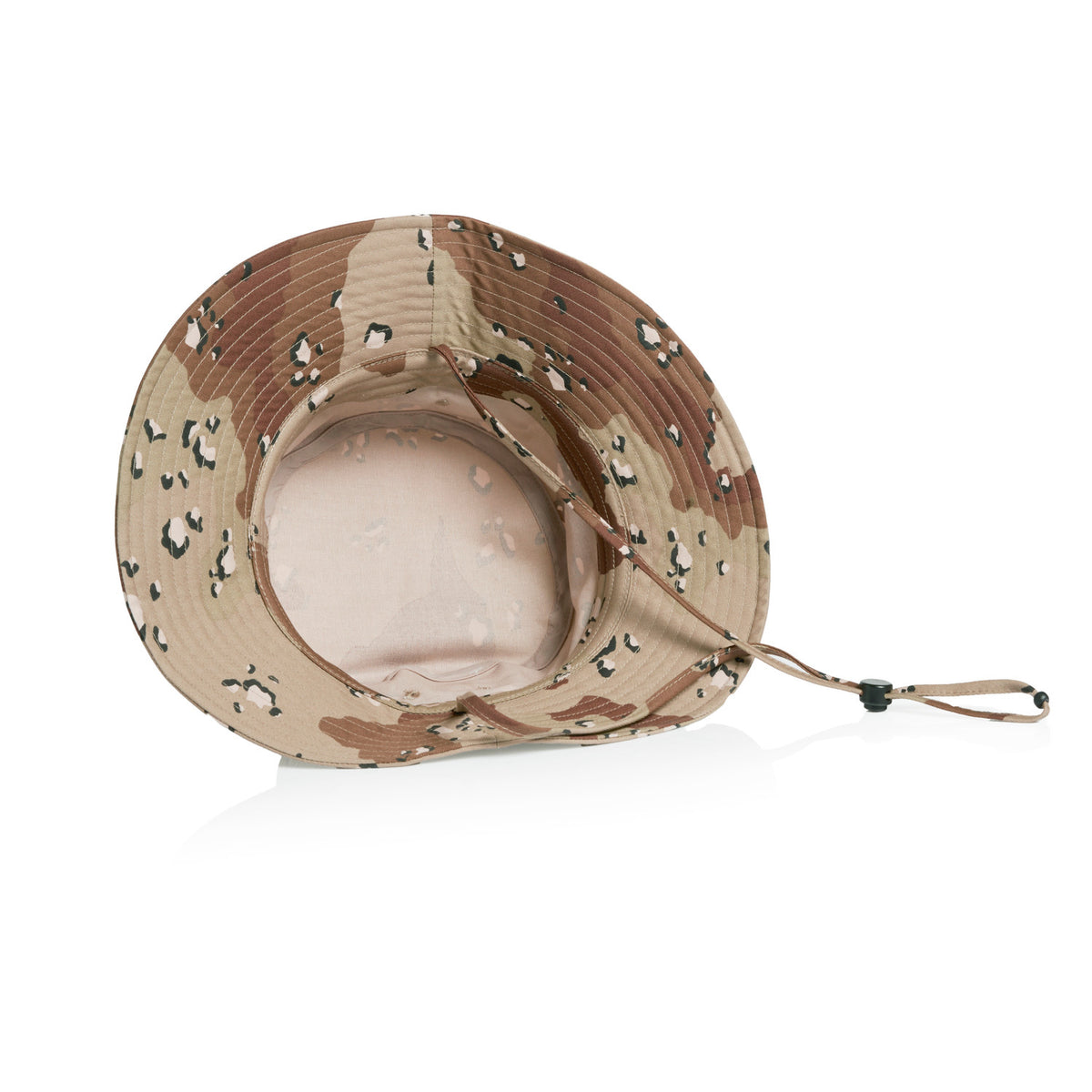 Wide Brim Camo Bucket Hat in Desert Camo, back