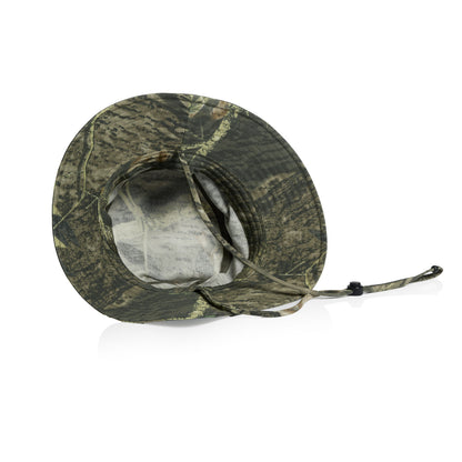 Wide Brim Camo Bucket Hat in Tree Camo, back