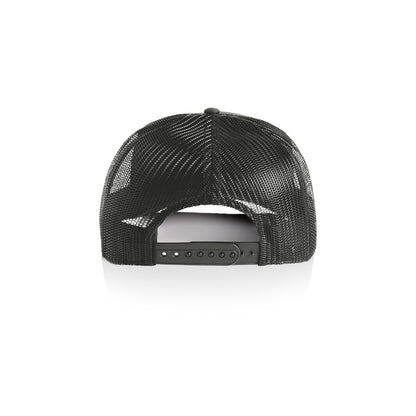 Contrast Trucker Cap in Coal/Black, back