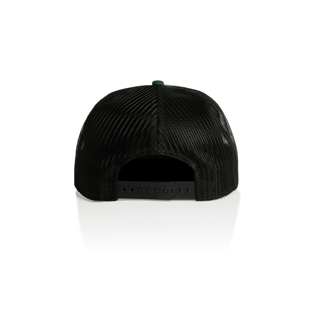Contrast Trucker Cap in Forest Green/Black, back