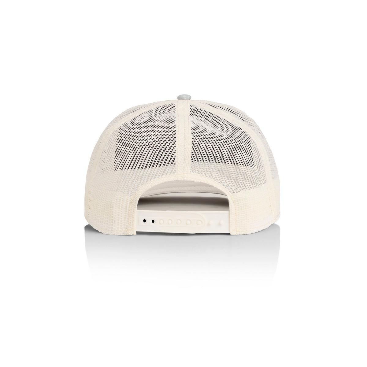 Contrast Trucker Cap in Smoke/Ecru, back