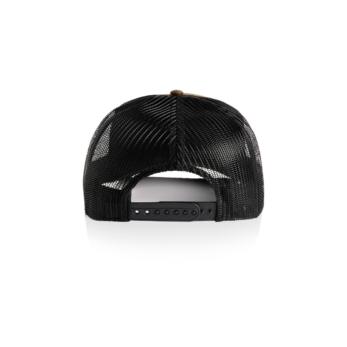 Contrast Trucker Cap in Walnut/Black, back