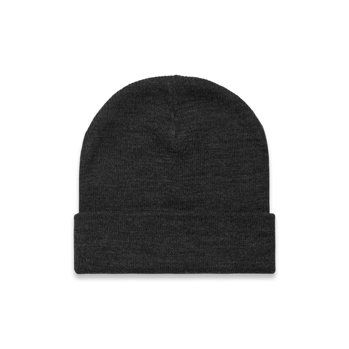 Premium Cuff Beanie in Asphalt Marle, front