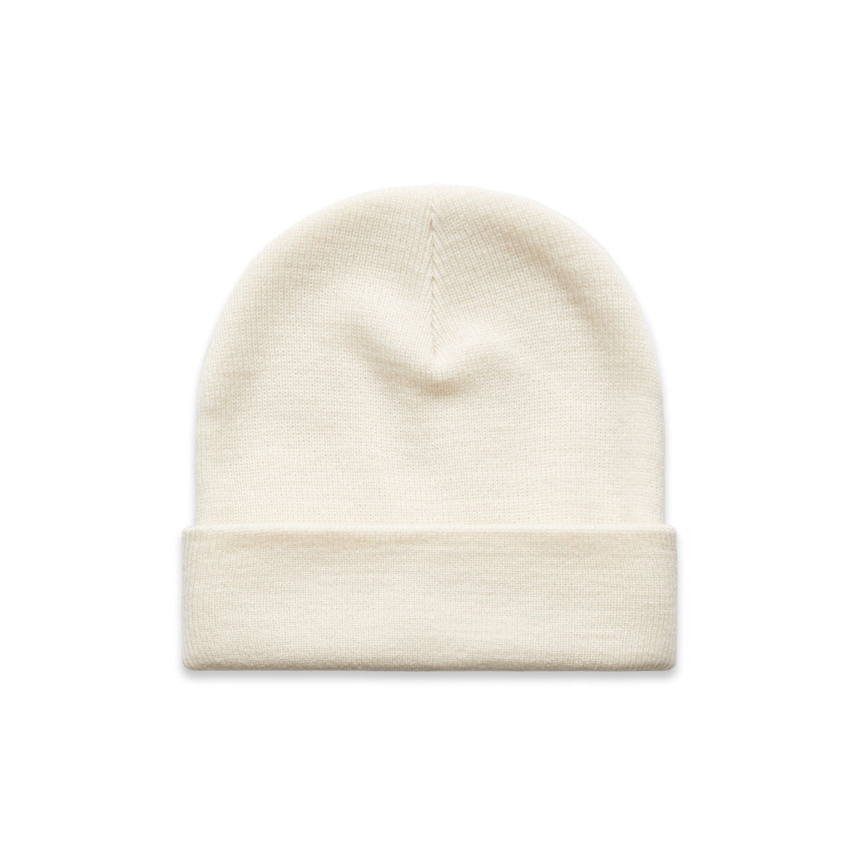 Premium Cuff Beanie in Ecru, front