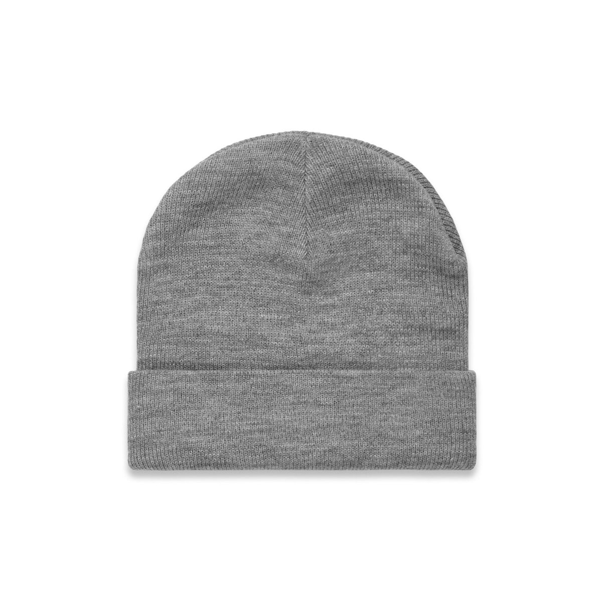 Premium Cuff Beanie in Grey Marle, front