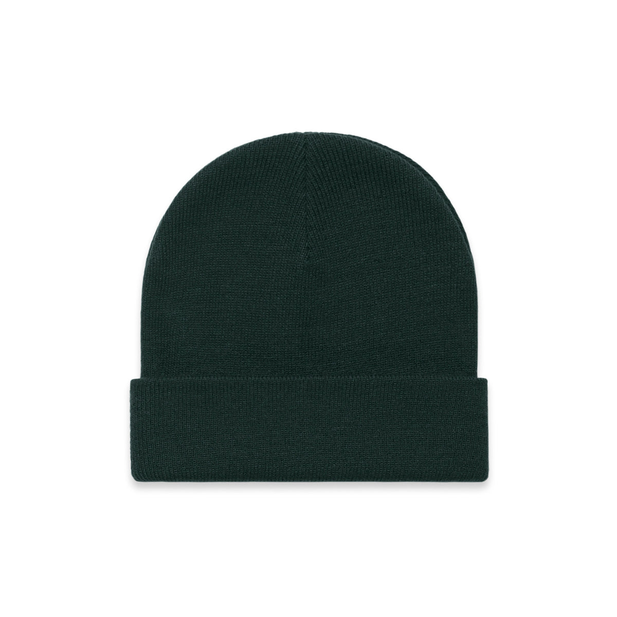 Premium Cuff Beanie in Pine Green, front