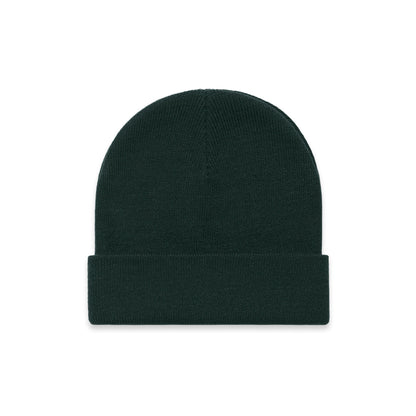 Premium Cuff Beanie in Pine Green, front