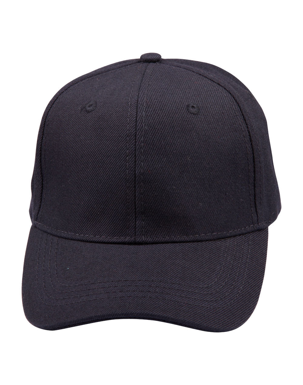 Kids Brushed Cotton Cap in Navy, front