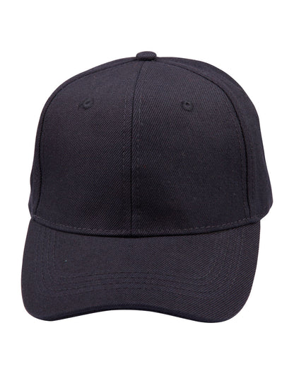Kids Brushed Cotton Cap in Navy, front
