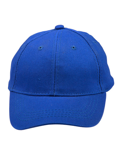 Kids Brushed Cotton Cap in Royal, front
