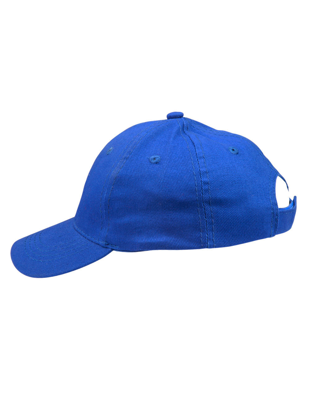 Kids Brushed Cotton Cap in Royal, side