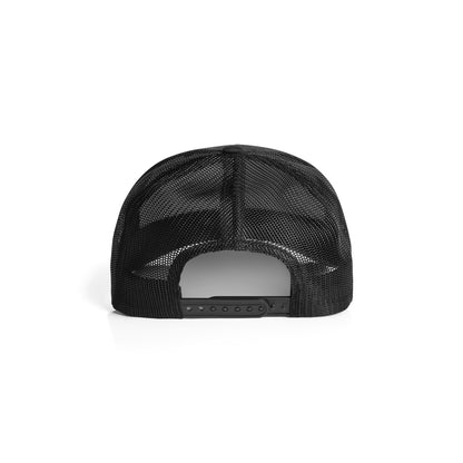 Premium Mesh Trucker Cap in Black, back