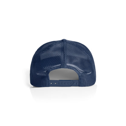 Premium Mesh Trucker Cap in Cobalt, back