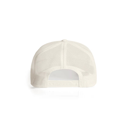 Premium Mesh Trucker Cap in Ecru, back