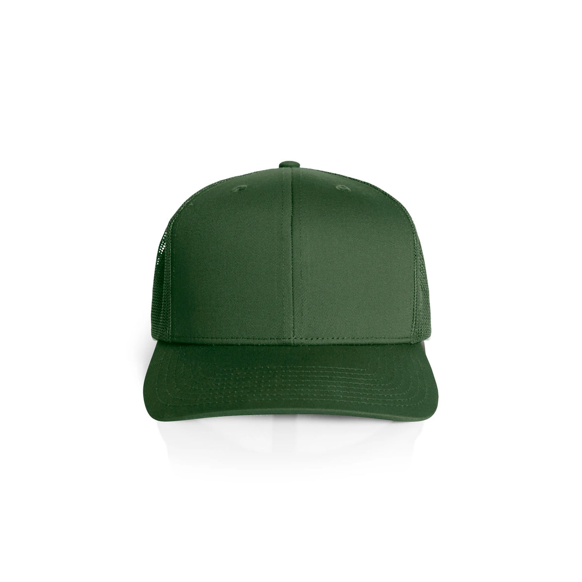 Premium Mesh Trucker Cap in Forest Green, front