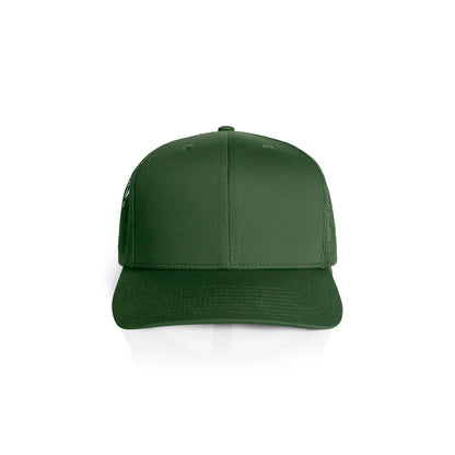 Premium Mesh Trucker Cap in Forest Green, front