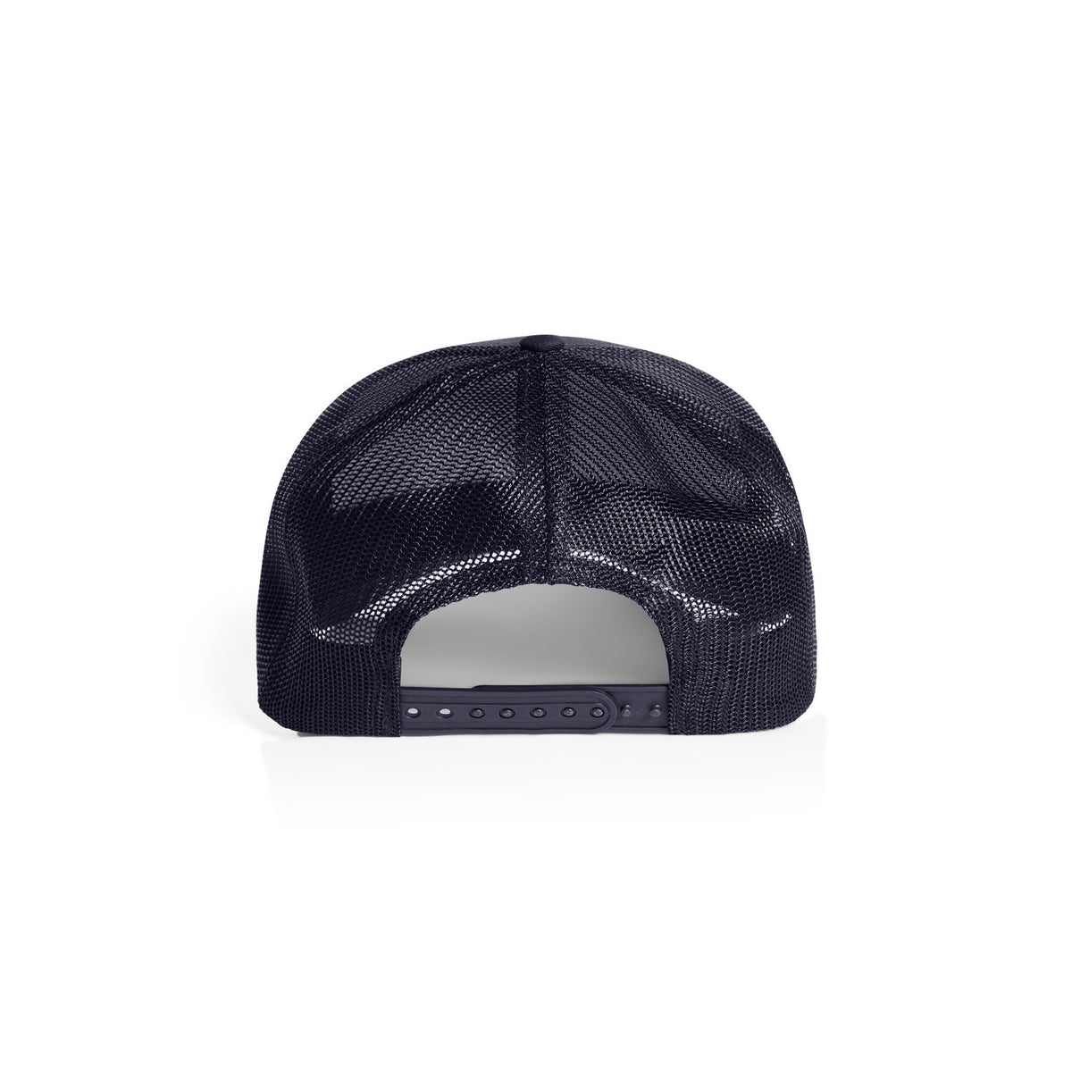 Premium Mesh Trucker Cap in Ink Blue, back