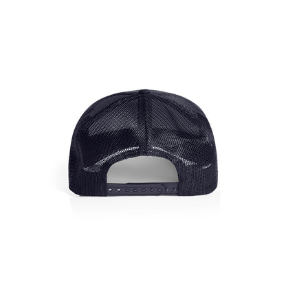 Premium Mesh Trucker Cap in Ink Blue, back