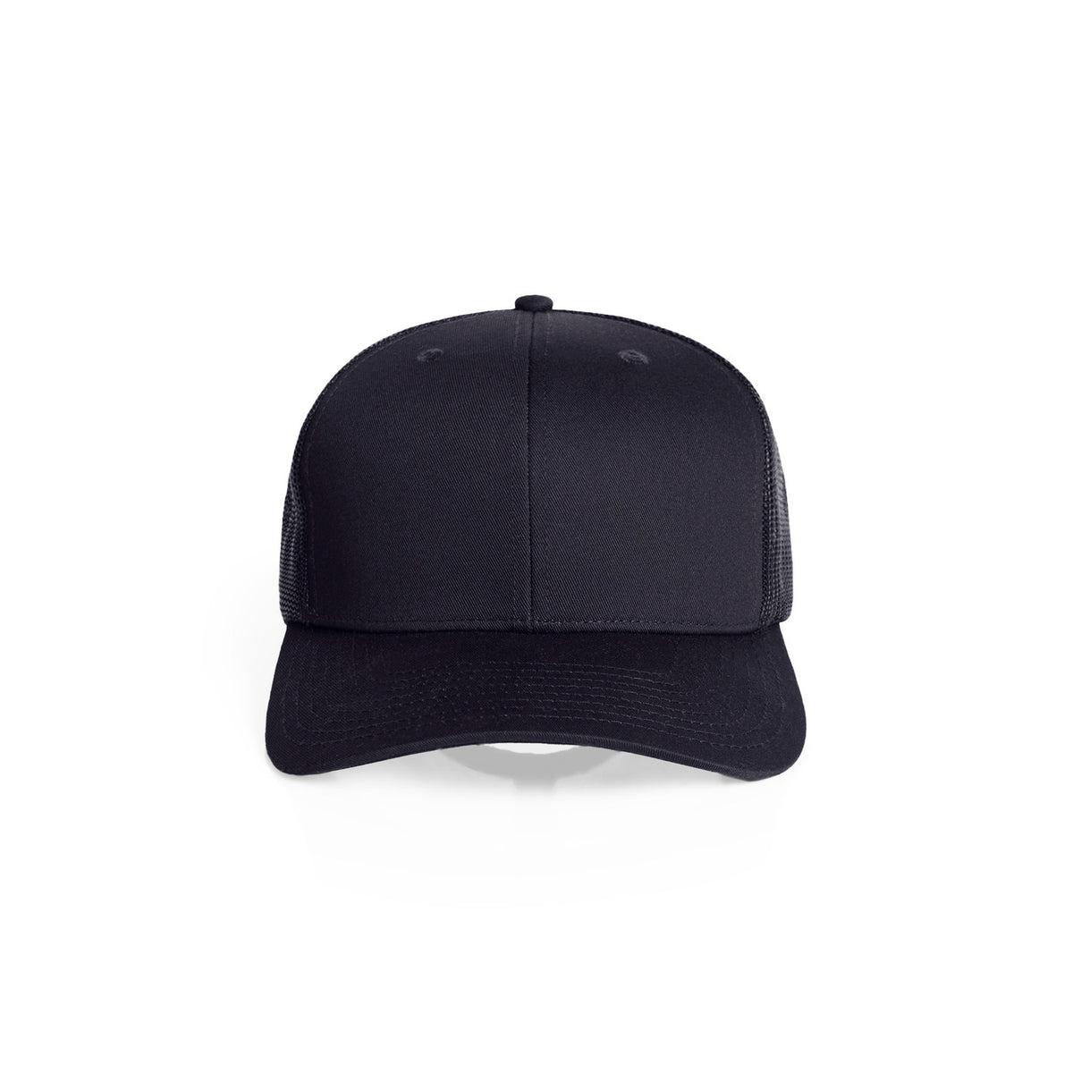 Premium Mesh Trucker Cap in Ink Blue, front