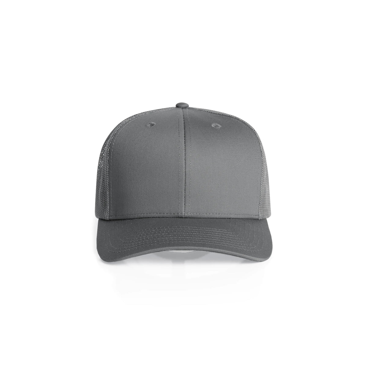 Premium Mesh Trucker Cap in Shadow, front
