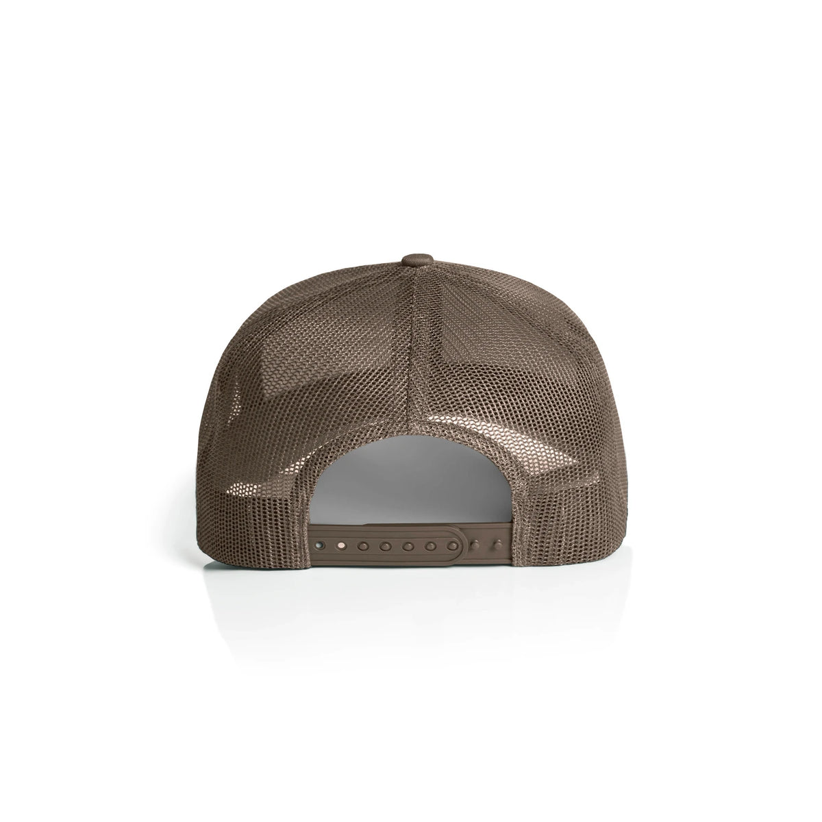 Premium Mesh Trucker Cap in Walnut, back