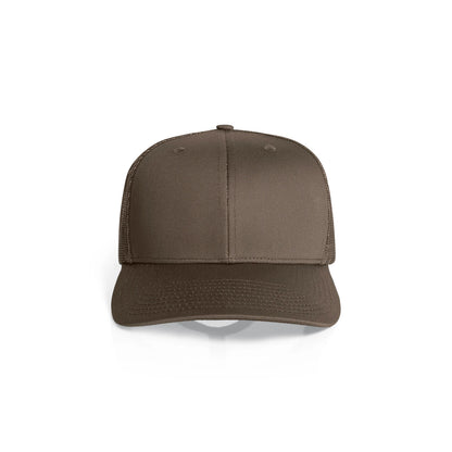Premium Mesh Trucker Cap in Walnut, front