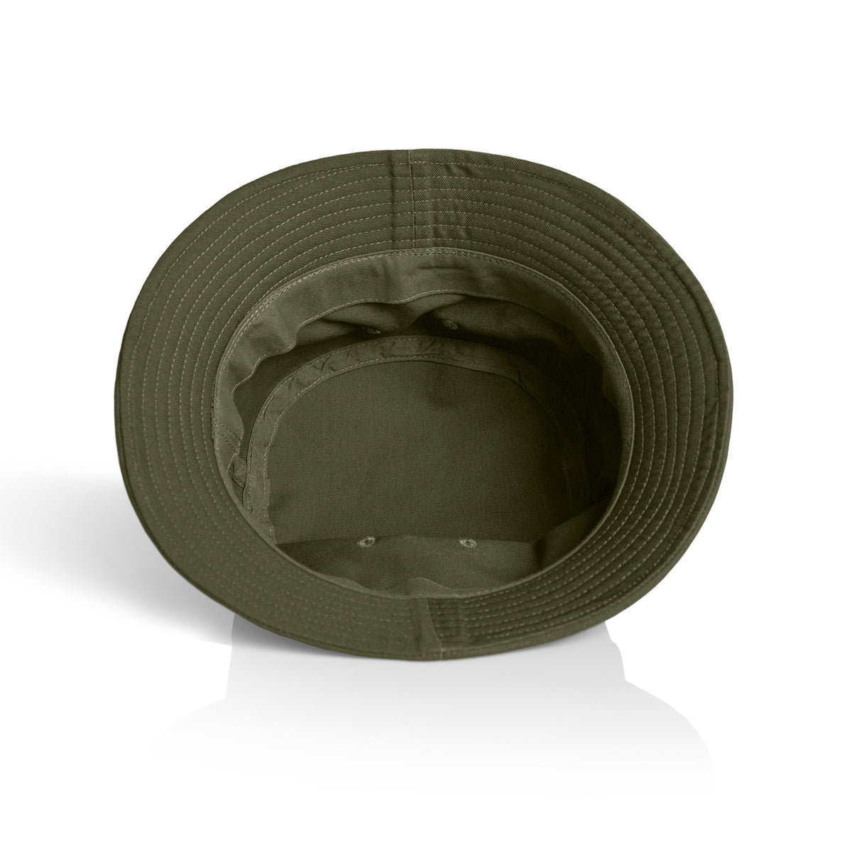 Premium Bucket Hat in Army, back