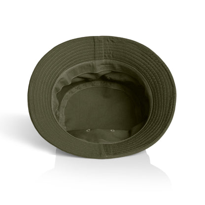 Premium Bucket Hat in Army, back
