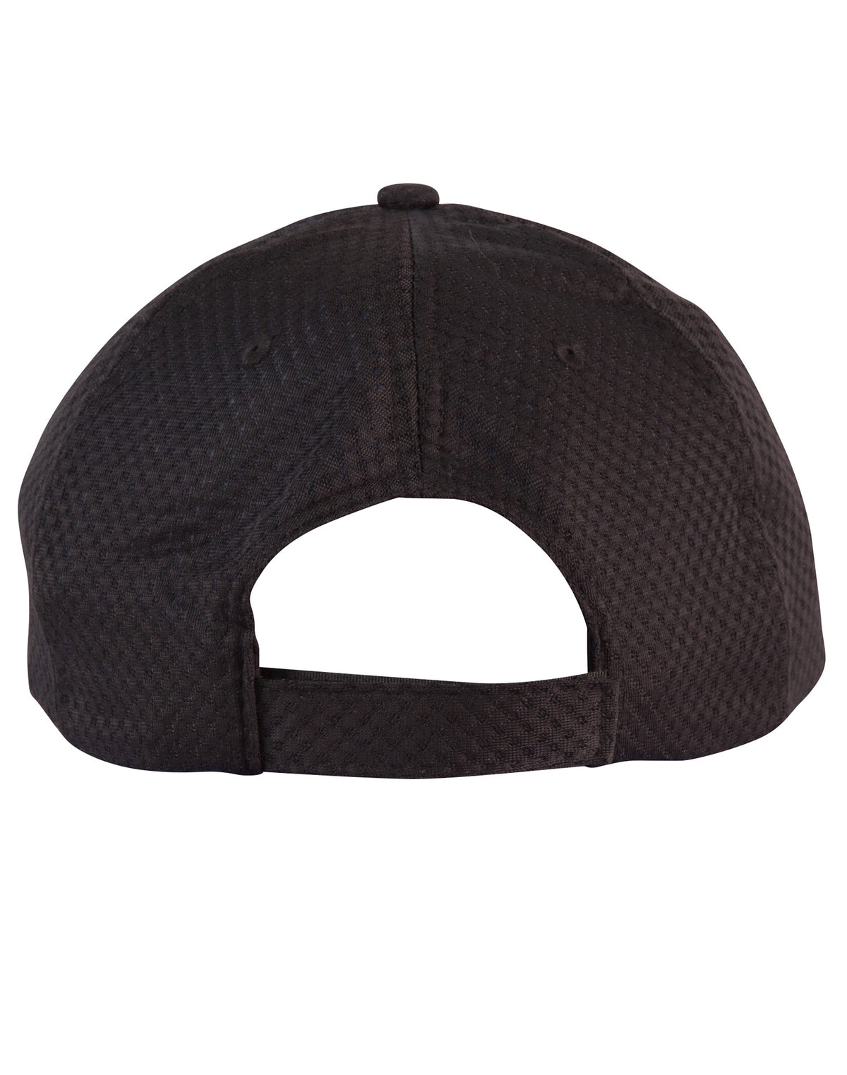 Athletic Mesh Cap in Black, back