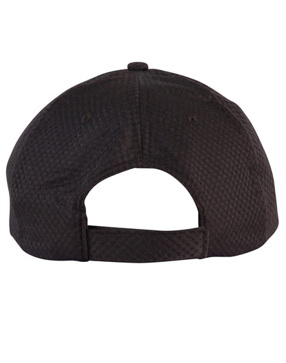 Athletic Mesh Cap in Black, back