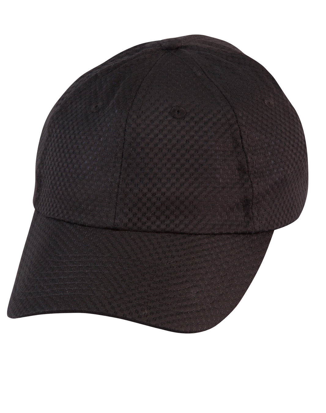 Athletic Mesh Cap in Black, front