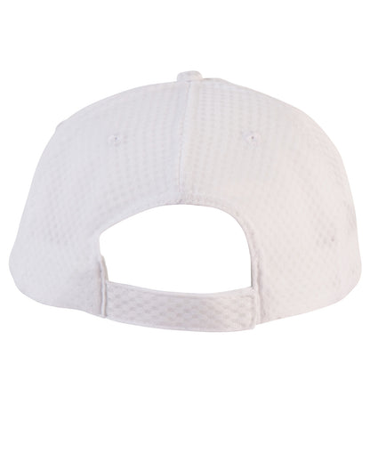 Athletic Mesh Cap in White, back