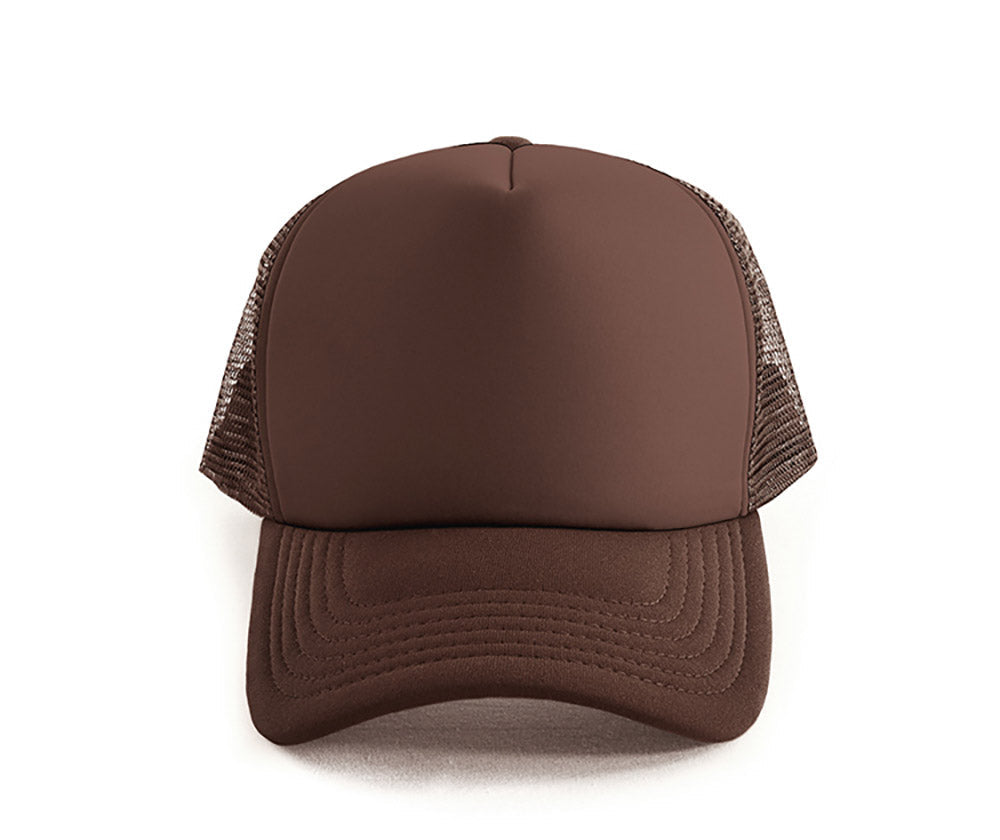 Classic Trucker Cap in Brown, front