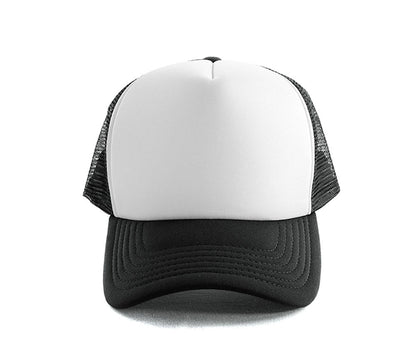 Classic Trucker Cap in White/Black, front