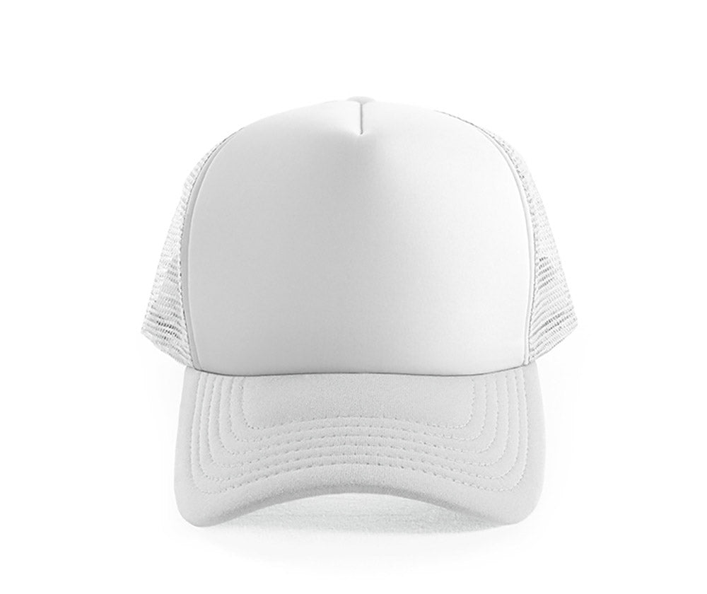 Classic Trucker Cap in White, front