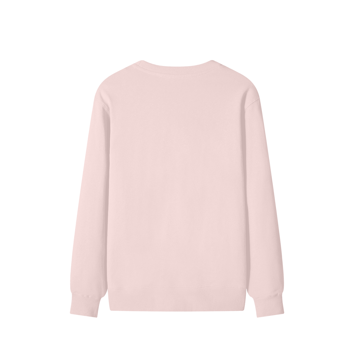 Classic Cotton Crew Sweatshirt in Light Pink, back