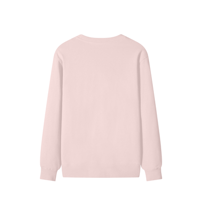 Classic Cotton Crew Sweatshirt in Light Pink, back