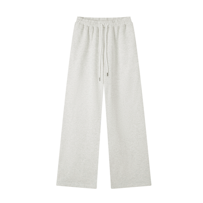 Women's Straight-Leg Sweatpants in Oat Grey, front