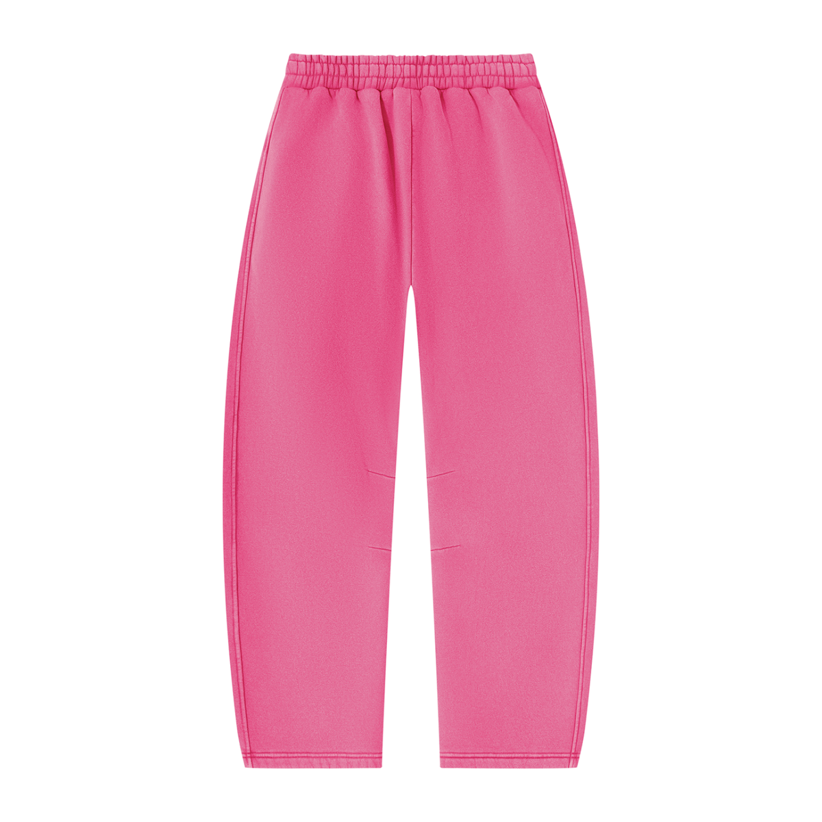 Vintage Wash Barrel Leg Sweatpants in Rose Red, back